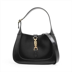Gucci Jackie Leather Shoulder Bag Black